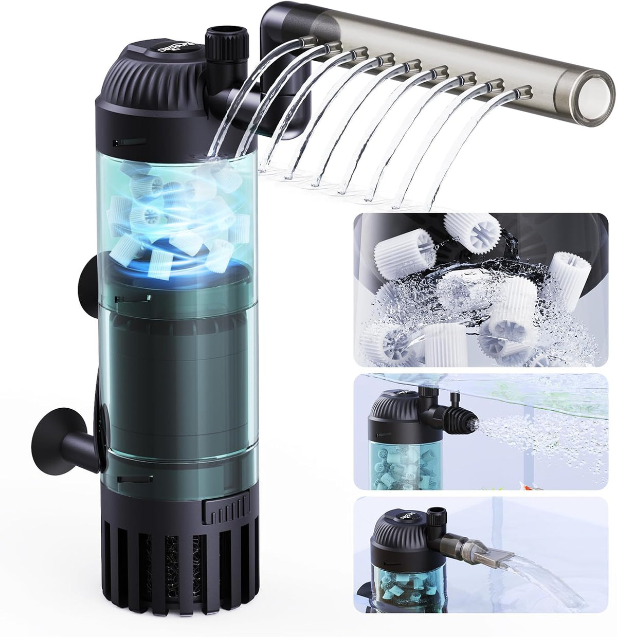 Seaoura SR-701 K1 New Fluid Bed Internal Aquarium Filter