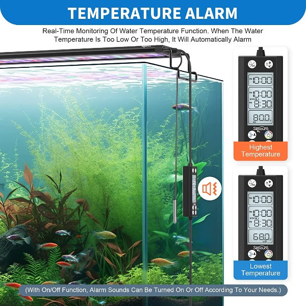 Seaoura SR-666 Aquarium Plant Light Temperature Alarm